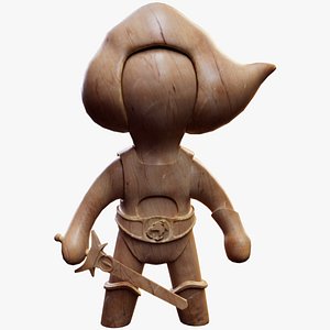 Wooden Boy Mane 3D model