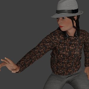3D Rigged Female Character 36 model
