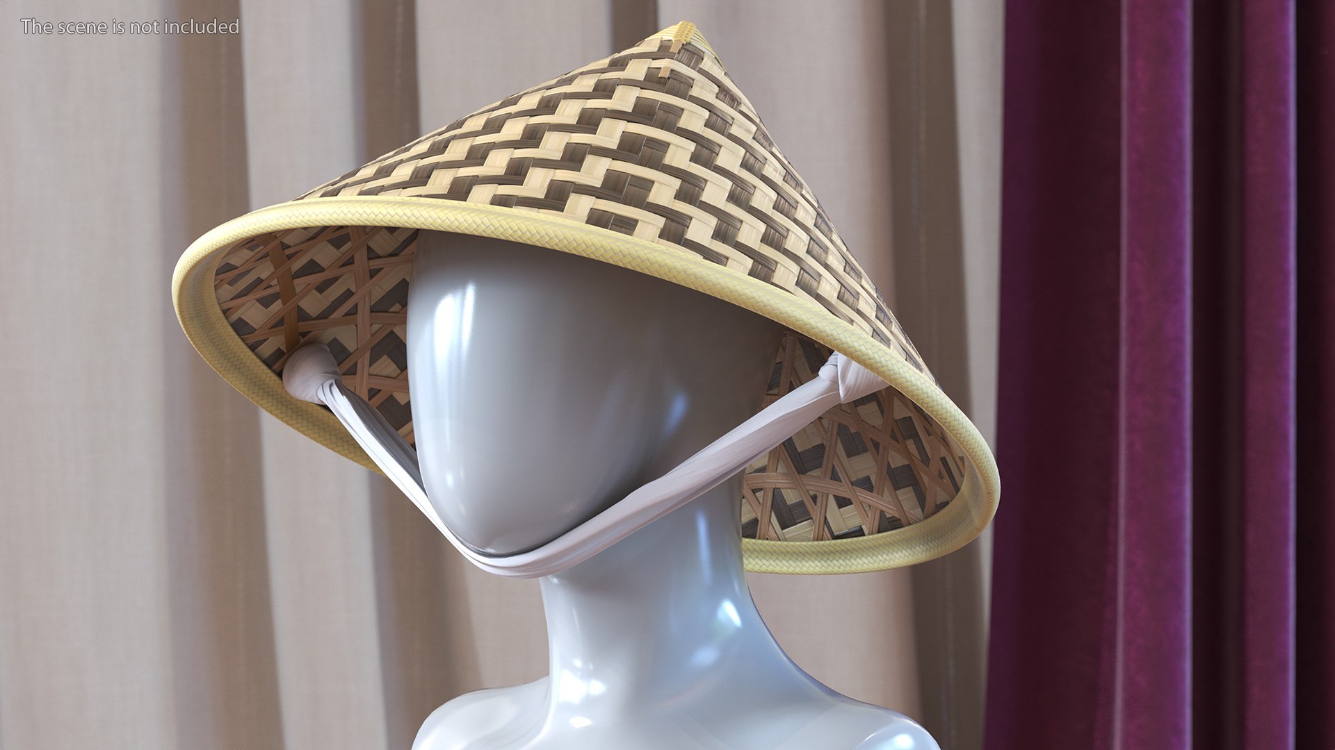 Traditional Asian Rice Hat 3D Model - TurboSquid 1782101