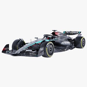 F1 2024 Mercedes F1 W15 Formula 1 car 3D model