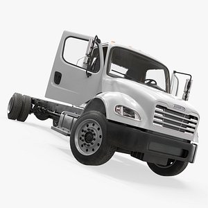 Freightliner M2 Series Cab Chassis Truck Vehicle Rigged for Cinema 4D