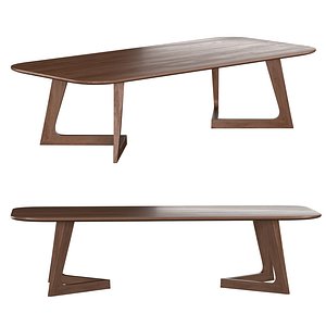 3D Zuo-Modern-Park-West-Coffee-Table-Walnut-2013-2022Zuo Modern Park West Coffee Table Walnut model