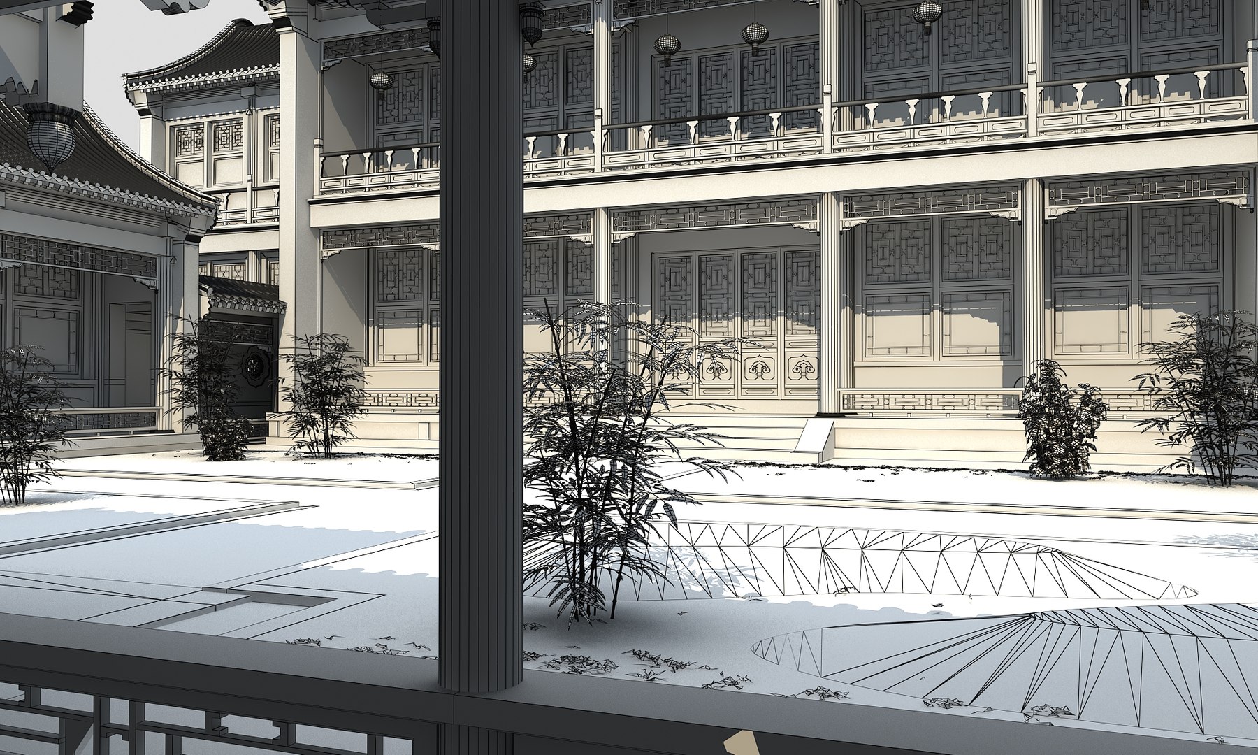 Chinese Courtyard House 06 3D Model - TurboSquid 2123175