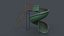PBR Modular Outdoor Spiral Tube Slide C 3D model
