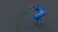 PBR Modular Outdoor Spiral Tube Slide C 3D model