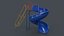 PBR Modular Outdoor Spiral Tube Slide C 3D model