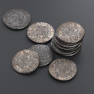 3D viking coin
