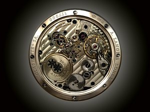 Watch mechanism 4 Low-poly