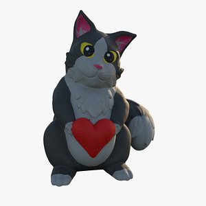 Cat Heart 3d Print