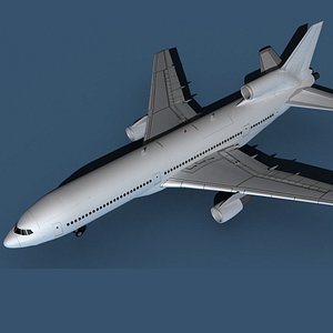 Lockheed L-1011-50 Unmarked 1 3D model
