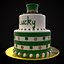 Lucky Tiered Clover Cake