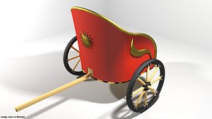 3D chariot roman