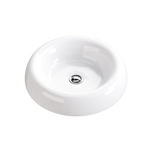 Bathroom Vessel Sink White Porcelain Tranquility