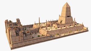 3D Solar Temple Abu Gorab model