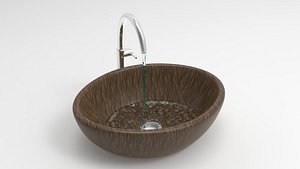 3D wash basin simulation model