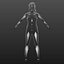 Low Poly Black Woman in Swimsuit