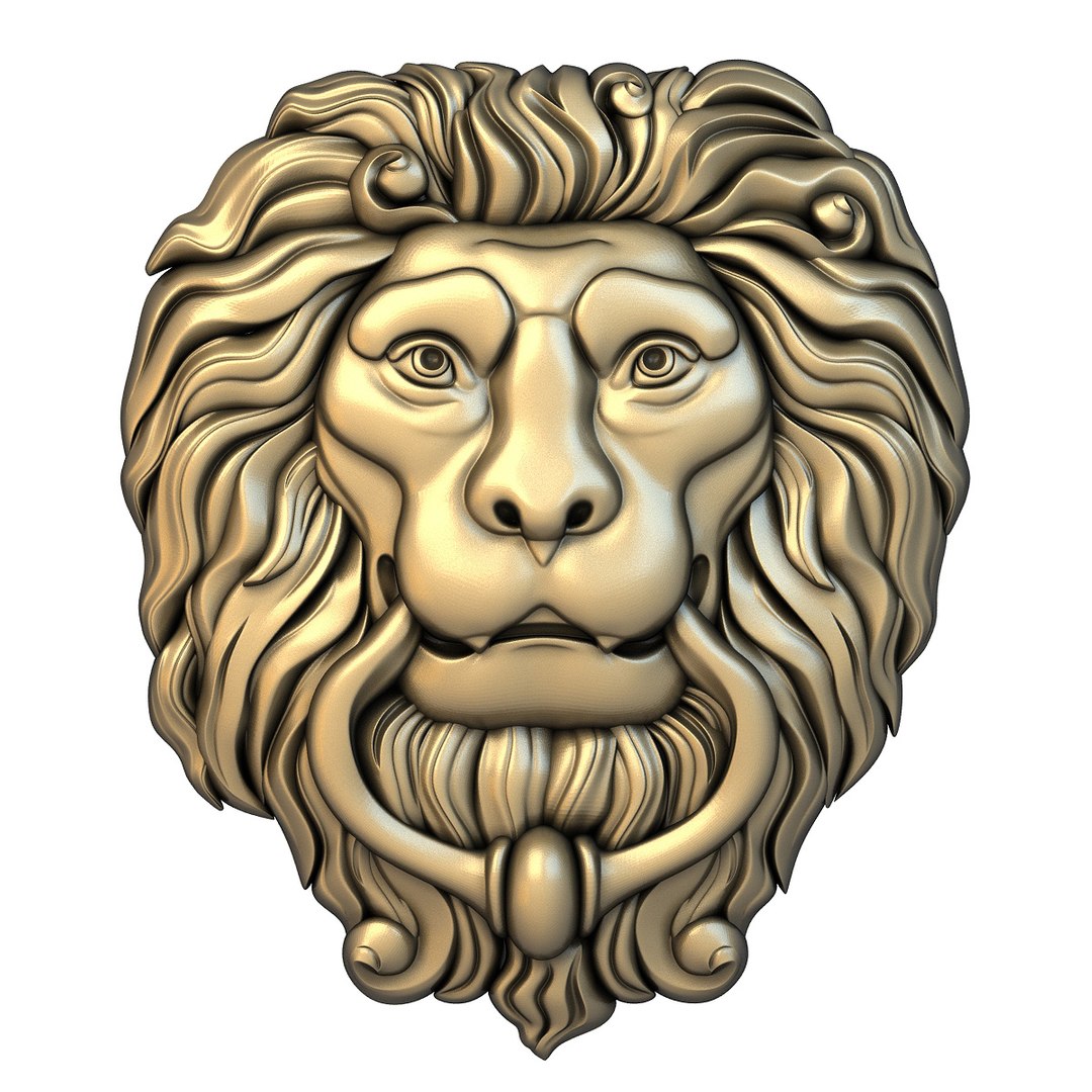 Mask Lion Basrelief 3D Model - TurboSquid 1424637