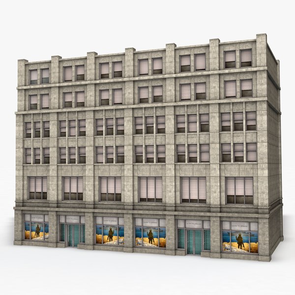 Apartment building 1 3D model