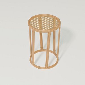 Bamboo high table mesh 3D model