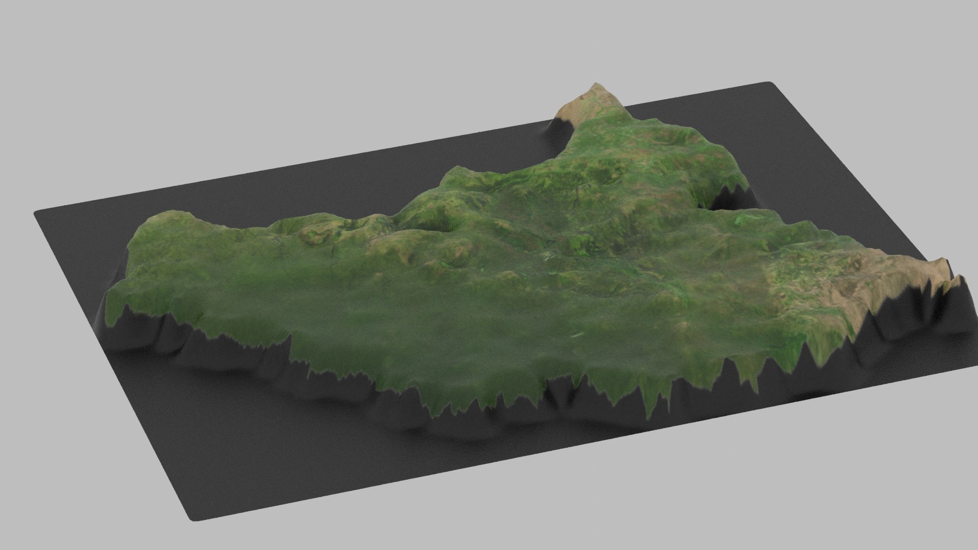 3D South Sudan Map Country - TurboSquid 2076358