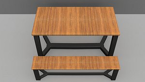 Table  Stool 3D