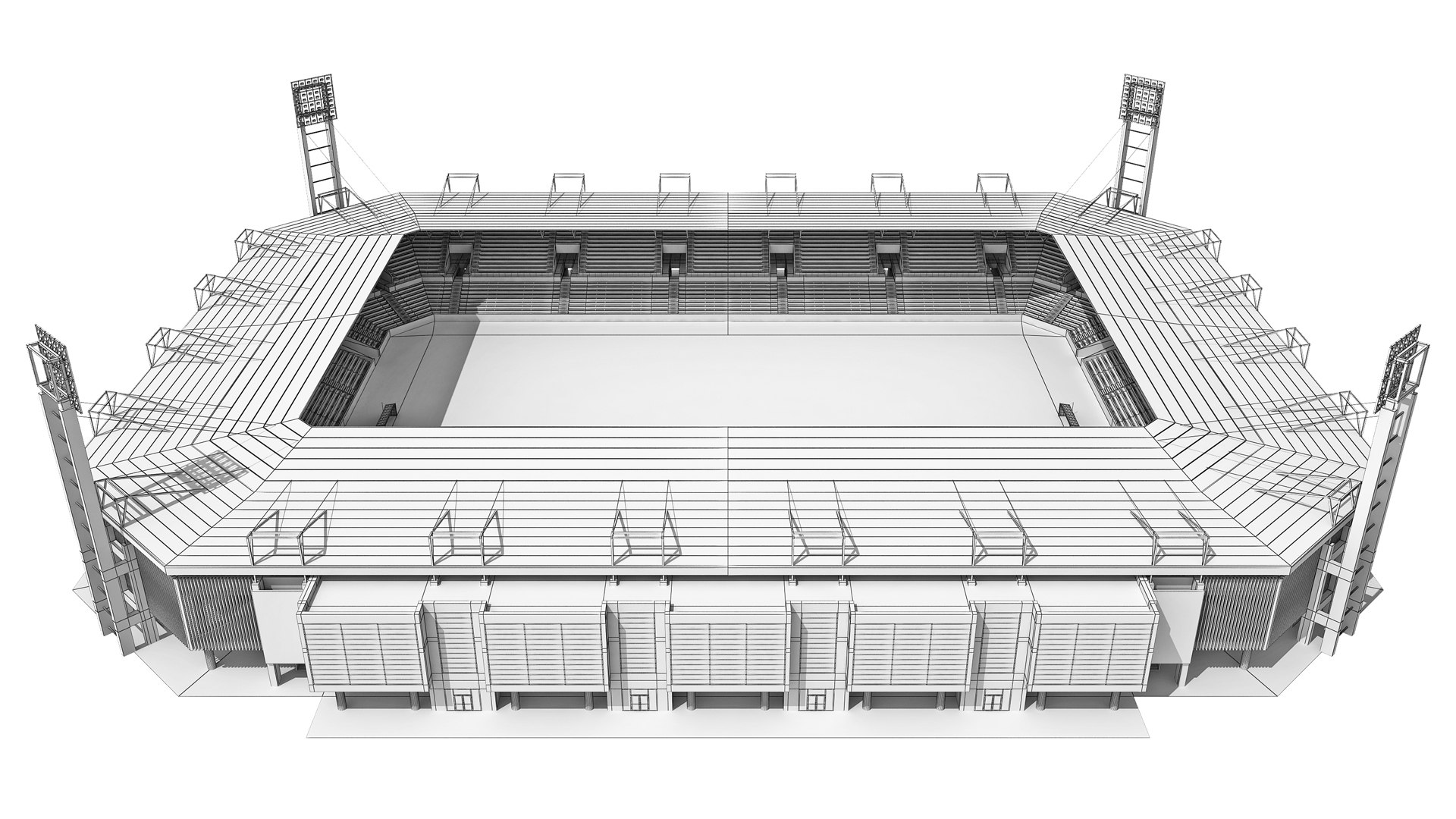 3D Football Stadium Model - TurboSquid 2014309