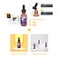 Bouteille en verre d'huile essentielle E 30ml