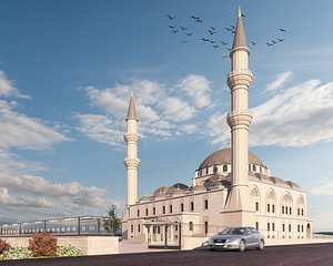 city mosque 3D model
