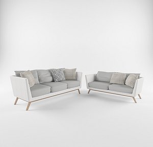 3D sofa seated