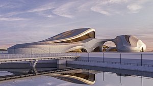 Futuristic building 45 model
