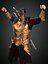 Realistisches manipuliertes Warrior-Scott-3D-Modell