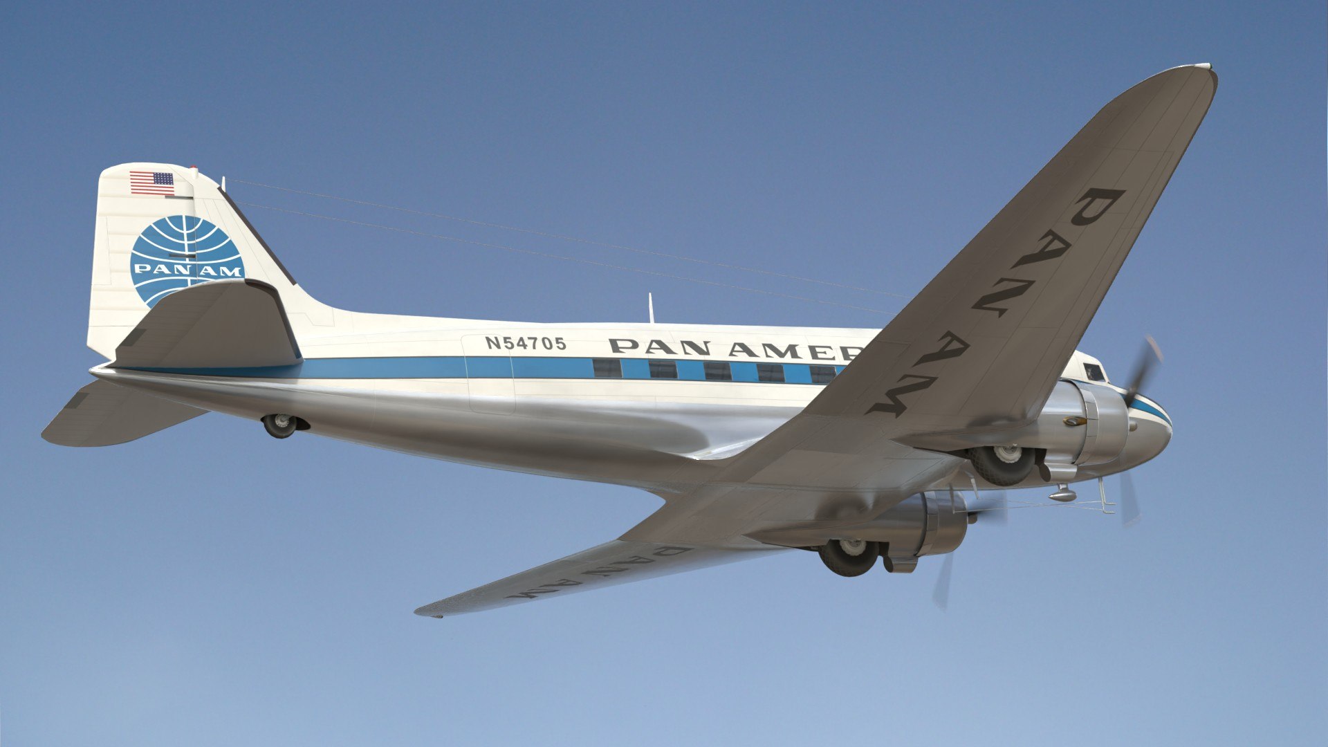 3D PAN AM DC3 Dakota SC model https://p.turbosquid.com/ts-thumb/VO/oxD0j5/bO/dc3papr16/jpg/1753351263/1920x1080/fit_q87/854a9abd7edcc6193c34b4c0be22a8d4018a048a/dc3papr16.jpg