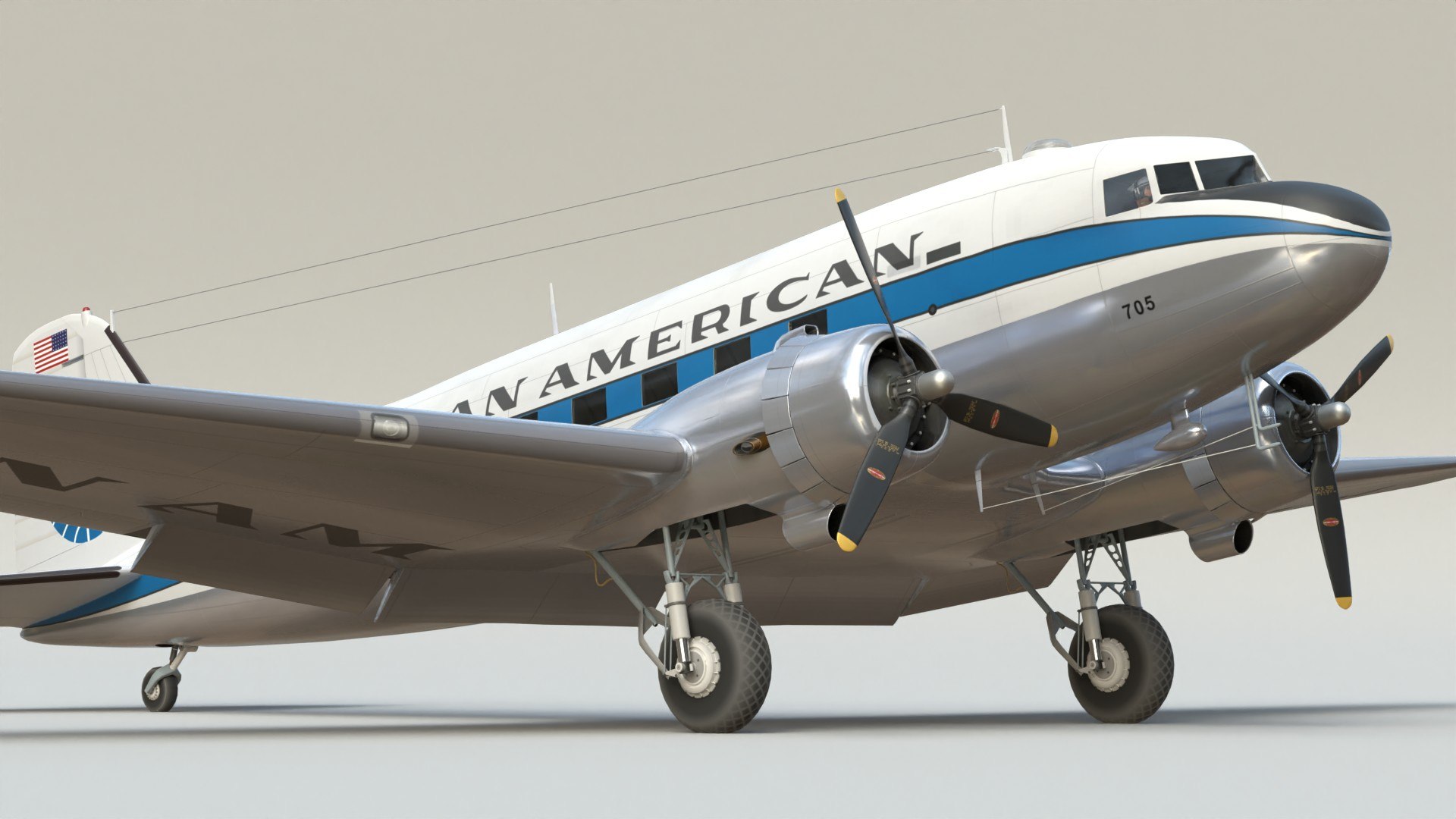 3D PAN AM DC3 Dakota SC model https://p.turbosquid.com/ts-thumb/VO/oxD0j5/oI/dc3papr3/jpg/1753351258/1920x1080/fit_q87/a7038930cbc42febd50d82405710a7f3ba866b2f/dc3papr3.jpg