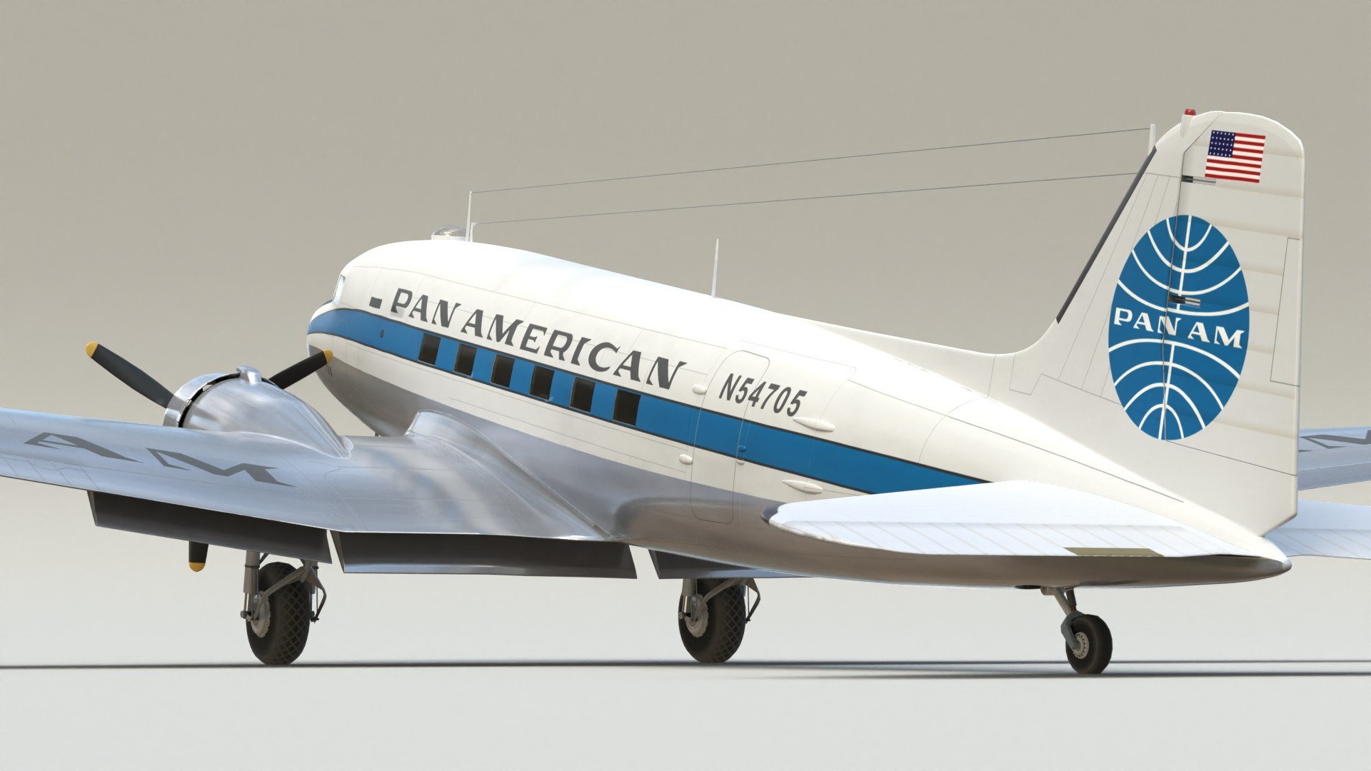 3D PAN AM DC3 Dakota SC model https://p.turbosquid.com/ts-thumb/VO/oxD0j5/pB/dc3papr4/jpg/1753351259/1920x1080/fit_q87/a103b2724b7b39d19108c99441ee0e1f8061f746/dc3papr4.jpg