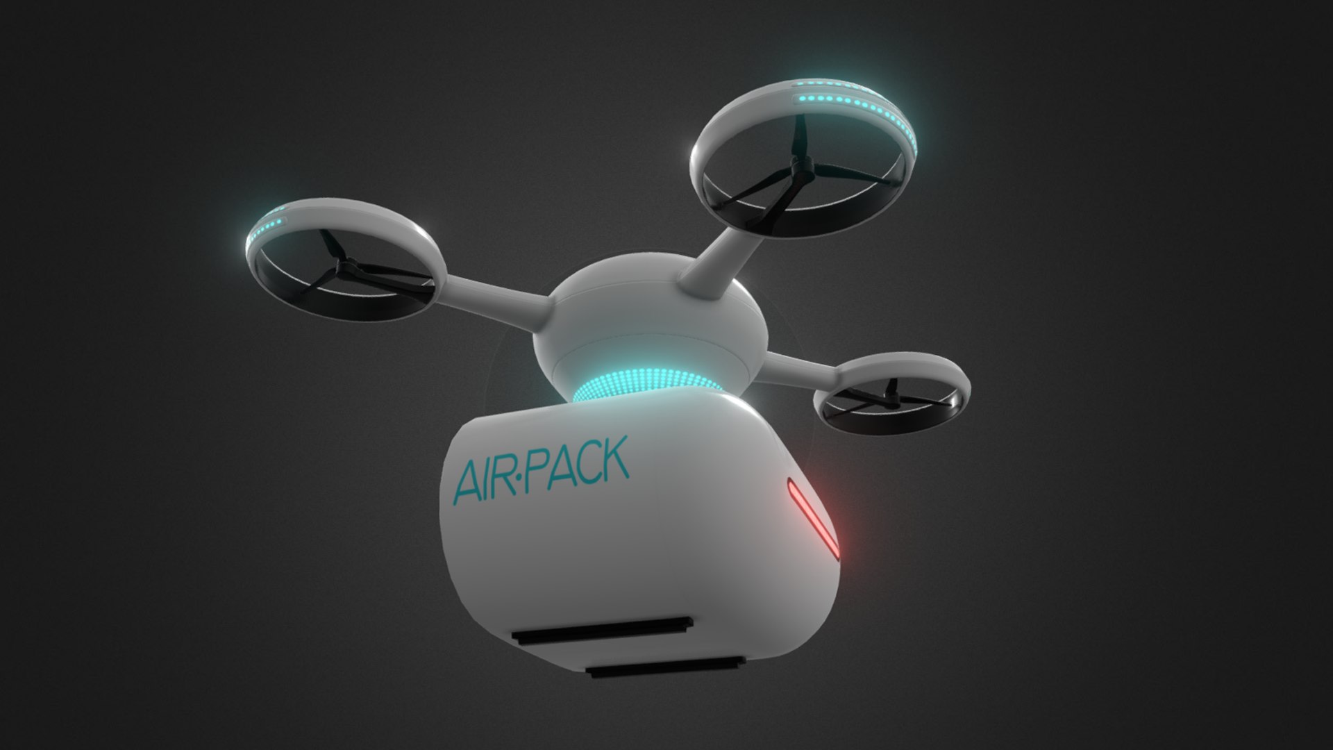 Delivery Drone 3D model https://p.turbosquid.com/ts-thumb/VO/p64LDr/Z4/glow/png/1632759780/1920x1080/fit_q87/143188e699ac76d9ff0b2858b3f32c79f5cad367/glow.jpg