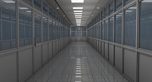 hospital corridor rooms 3D model