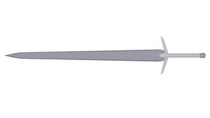 Base long sword 3D model