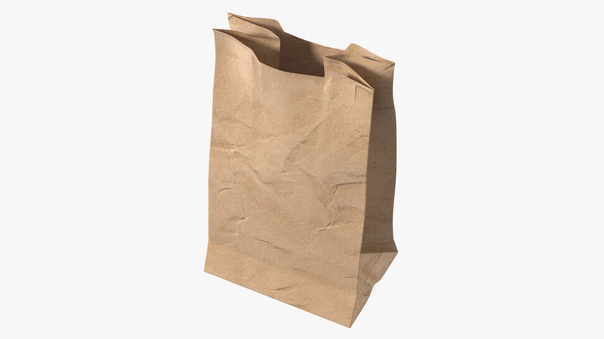 Paper Grocery Bag 3D model preview