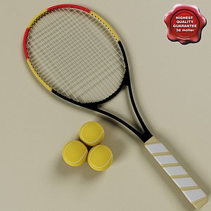 Tennis Racket and ball