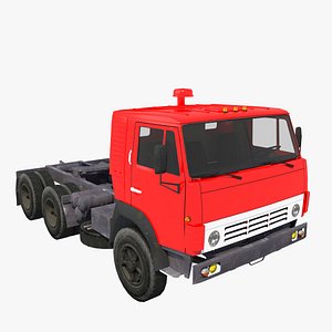3D kamaz5410semi-truck