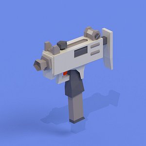 Uzi Submachine Gun (Rigged)