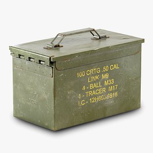 Used millitary Ammo box M2A1 yk1 3D