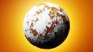 3D Procedural Peeling Paint Material