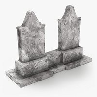 Twin Stone Grave Monument