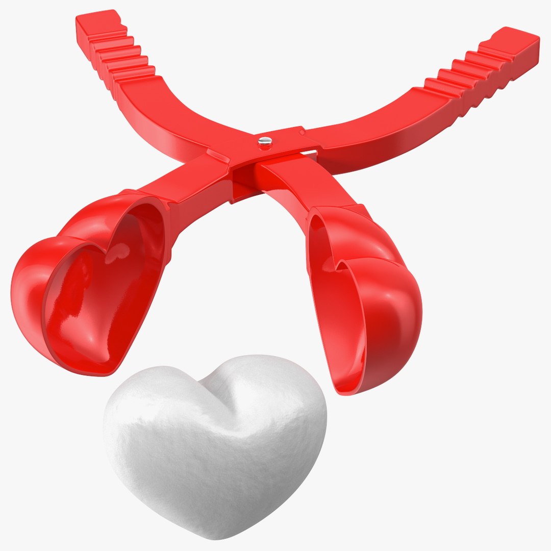 Heart Shaped Snowball Maker Tool With Snowball Model