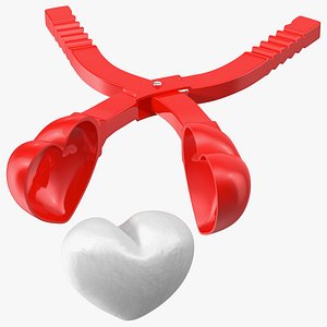 Heart Shaped Snowball Maker Tool with Snowball model