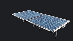 Foldable Solar Panel 3D model