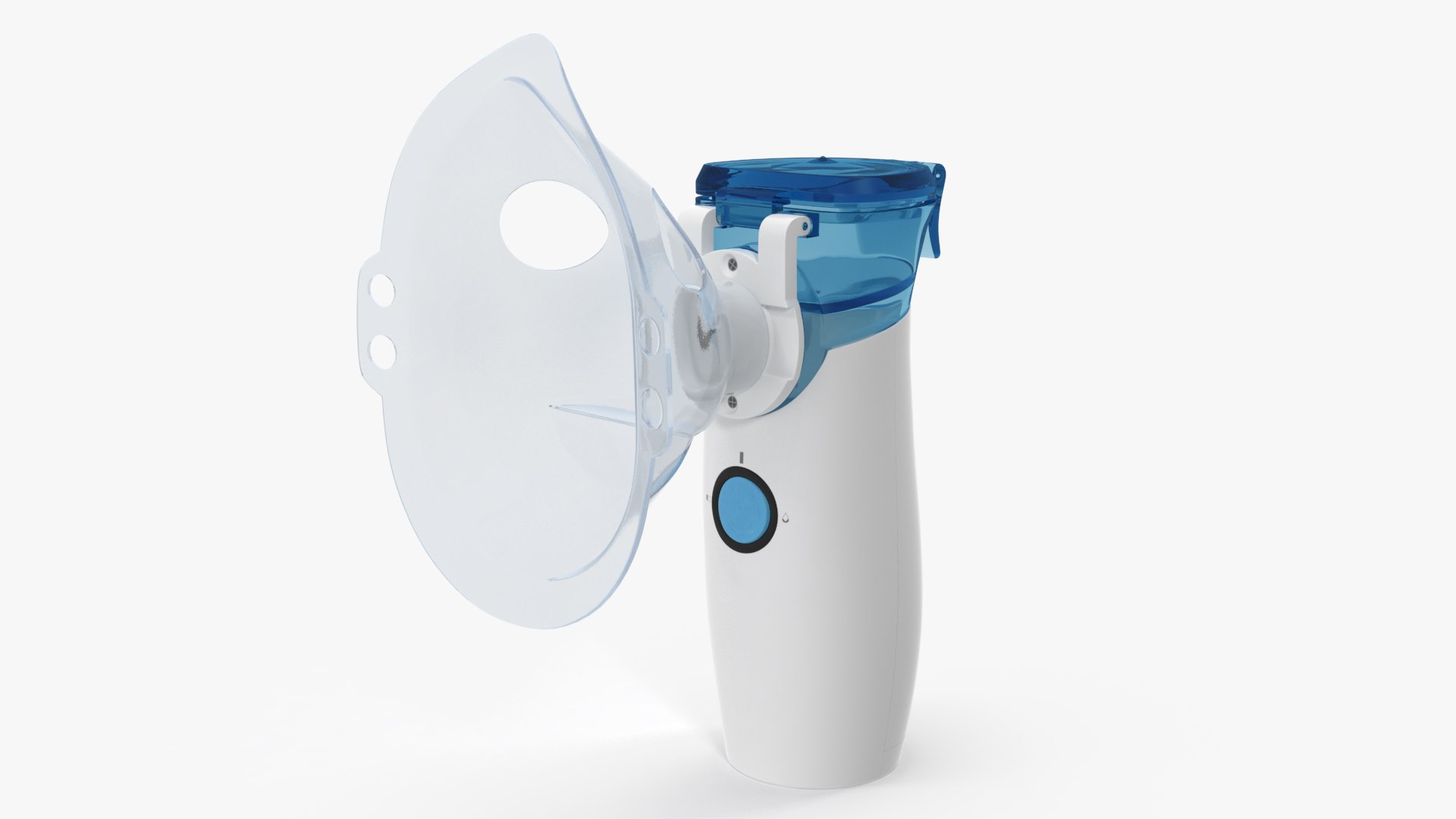 Portable Nebulizer with Mask Inhaler 3D model preview