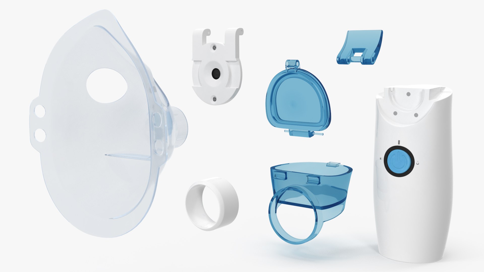 3D model Portable Nebulizer with Mask Inhaler - TurboSquid 1922224