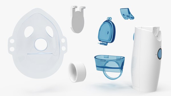 3D model Portable Nebulizer with Mask Inhaler - TurboSquid 1922224